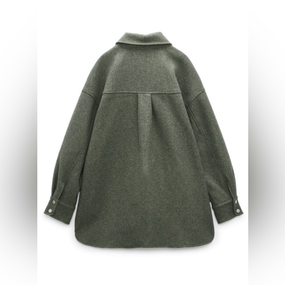 Zara Soft Overshirt Shacket Shirt - Picture 3 of 3